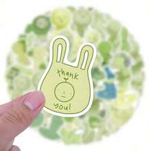 55PCS  Stickers Aesthetic Vinyl Stickers Decals Scrapbook, Journaling, Laptop, Bumper, Skateboard, Water Bottles, Computer, Phone Back To School - Nhiều màu - Xem 3