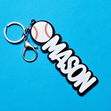 定制棒球亚克力包挂饰 - 时尚运动背包、包包配件，适用于包包、钥匙扣、行李牌，是送给情侣、朋友和宠物的理想礼物，也是生日礼物、儿童惊喜礼物、返校季完美配饰，精致浪漫，包包及行李箱包，定制包包配件，新年魅力