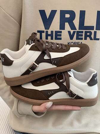 2025 New Casual Sports Training Shoes, Fashion Campus Versatile Sneakers, Contrast Color Comfortable Shoes,