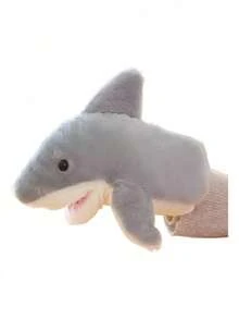 Marioneta Títeres Muñeca De Mano Animales Niños Tela Peluch - tiburones - Ver 1