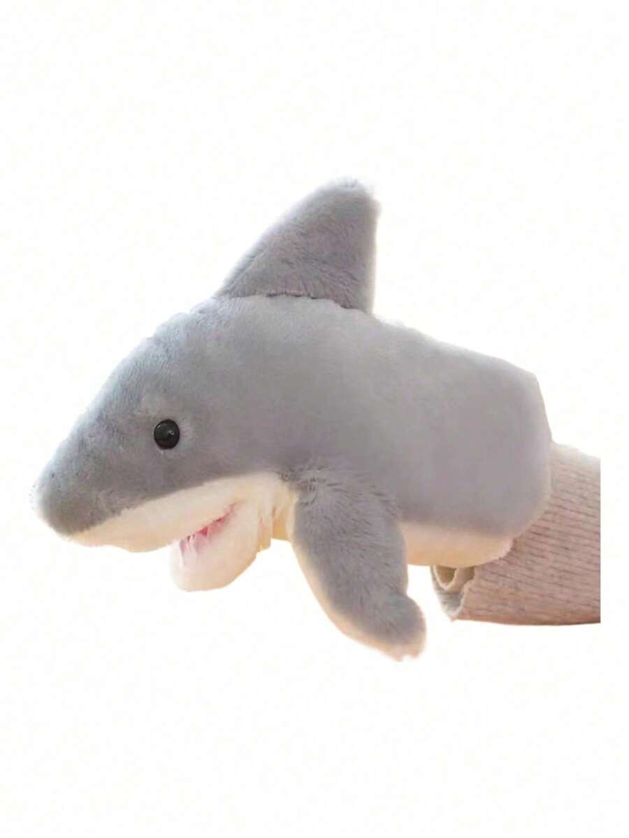 Marioneta Títeres Muñeca De Mano Animales Niños Tela Peluch - tiburones - Ver 1