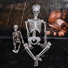 40/90cm Realistic Plastic Skeleton Decoration For Halloween, Haunted House, Holiday Scene Props