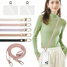 1 pieza Cordón ajustable de 70cm-140cm para smartphone, compatible con smartphone, bolso de hombro, billetera, embrague, bolso cruzado, correa de teléfono para evitar que se caiga el teléfono, correa de teléfono para pareja - Multicolor - Ver 10
