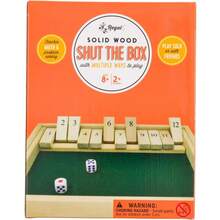 Shut The Box - Fun Table Math Game With Wooden Board For Adults & Kis - 12 Spots Dice Game With 2+ Player Games - Ideal For Game Night, Travel - (Ages 8+) - mặc định - Xem 2