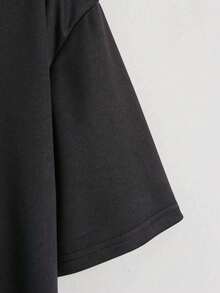 Hombre new casual style men's short sleeve T-shirt summer high quality breathable round neck machine washable  printed top in black black shirt cute femboy text Suitable for sports and everyday casual wear - Negro - Ver 6