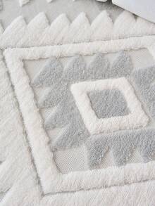 1pc Bohemian Quilted Plush Sofa Cushion Cover, Warm-Toned Country Style Sofa Slipcover, Anti-Slip & Anti-Scratch, Suitable For All Seasons, Fits 1/2/3/4 Seater Sofas And Sectionals, Ideal For Living Room/Dining Room/Bedroom/Study, Autumn Decor, Dorm Decor, Back To School - Light Grey - View 6