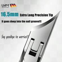 Cortador de Unha Encravada Bico de Águia com Abertura de Mandíbula Larga Biselada, Cortador de Unhas dos Pés com Lâmina Curva Inclinada do Podologista