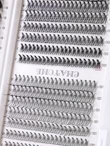 640片D型卷翘自然款假睫毛,10D+20D+30D/30D+40D+5D混合套装,浓密黑色,适合新手,高密度睫毛册,合成经典款睫毛,持久耐用,适合日常、派对、婚礼、圣诞节、音乐节妆容,睫毛簇,单根假睫毛 - D - 查看 9