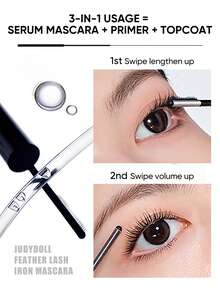 JUDYDOLL [双翼] 精华睫毛膏，丰盈，纤长，卷翘，防水，防晕染，速干睫毛膏，适合初学者，派对，音乐节，约会 - 02 Brown - 查看 7