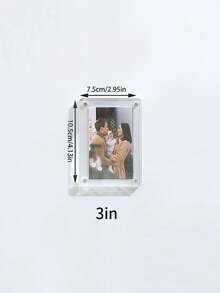 إطار صور مغناطيسي للثلاجة، خيارات الحجم 3/5/6 بوصة، ملصق صور إبداعي، لا يتطلب الحفر، ديكور للمطبخ والمكتب، بأسلوب إنستغرام، إطار صور مغناطيسي - متعدد الألوان - مشاهدة 8