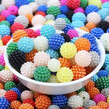 12mm Cuentas de bola de mora, cuentas sueltas redondas de plástico ABS de color mezclado tipo caramelo para hacer joyas y manualidades - bolas de arándano - Ver 20
