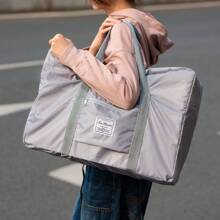 Foldable Travel Clothing Bag, Collapsible Luggage Bag, Women Handbag, Expandable Gym Bag, Sports Tote Bag, Weekend Travel Duffel Bag, Student Dorm Luggage Bag, Home Decor Garment Storage Bag, Lightweight Large Capacity Overnight Bag - Multicolor - View 6