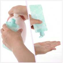 QY 6 PCS Travel Shampoo Pouches Refillable 3 OZ Liquid Pouches For Toiletry 90 Ml Empty Squeeze Pouch Portable Liquid Container For Hand Soap Lotion Face Cream 8502 - 如圖 - 查看 4