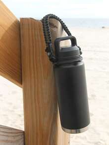 1 件装水瓶杯绳、水瓶挂绳、背带、登山扣、安全支架配件，非常适合户外露营和徒步旅行，适合 12 盎司至 64 盎司的水瓶 - 彩色 - 查看 8