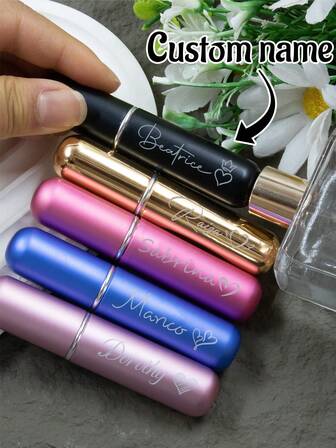 名入れ香水瓶、パーソナライズド トラベル香水瓶 詰め替え可能、カスタマイズ ミニ香水瓶、アトマイザー スプレー、ブライダルパーティー ギフト、誕生日ギフト、ブライズメイド ギフト、多機能、トラベル、ポータブル、リキッドボトル、女性、ベスティーズ、ガールフレンド、ボーイフレンド、同僚、エクスクイジット