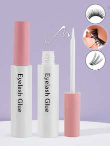 2pcs Eyelash Bonding And Sealing And Eyelash Glue 6ml Single Eyelash Glue Set Fixing Eyelash Extension Kit Makeup Tools Seal Super Strong Fixing DIY Eyelash Extension Waterproof Cluster Eyelash Glue White Clear