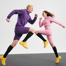 (10 Pairs) High-Top Compression Socks For Women And Men Suitable For Running, Hiking, Trekking, Fitness, Travel, Cycling, And Other Sports And Compression Sockings For Halloween, Christmas, Birthdays, And Gifts. - 彩色 - 查看 11