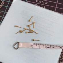 2/4/6/8pcs Set Women's Sleeping Mini Stud Earrings, 2mm Gold And Silver Color, Hypoallergenic Small Earrings, Sexy Minimalist Style, Comfortable Ear Studs For Pierced Ears, No Need To Remove, Suitable For Women's Daily Wear, Unisex, Perfect Couple Choice