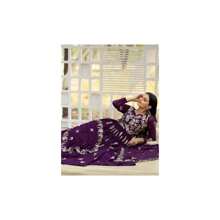Purple Sequence Thread Work Anarkali Gown Dupatta Set Of 2 UK Next DAY - Multicolor - View 2