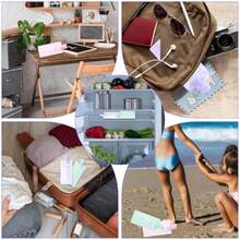 QY 6 PCS Travel Shampoo Pouches Refillable 3 OZ Liquid Pouches For Toiletry 90 Ml Empty Squeeze Pouch Portable Liquid Container For Hand Soap Lotion Face Cream 8502 - 如圖 - 查看 5