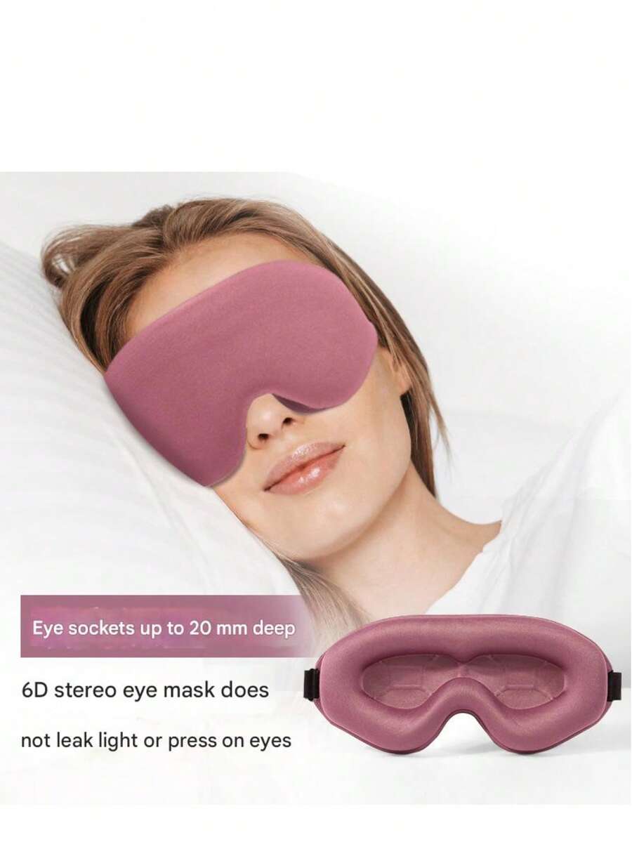 Blackout Sleep S3D眼膜 特厚深槽透气无压眼部航空眼罩 Blackout护眼睡眠用品睡眠眼罩趣味圣诞情人节小礼物 送给家人、爱人、朋友、同事 元旦礼物 - 彩色 - 查看 1