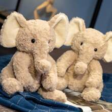 Keylingwd 28cm/11in, Soft And Cute Sitting Elephant Doll Plush Toy Doll, Children's Plush Toys, Birthday Gifts For Boys And Girls,Cute Animal Shape, New Plush Stuffed Doll, Soft And Comfortable, Living Room Sofa Bedroom Decoration, Suitable For Christmas, Halloween, Thanksgiving, Valentine's Day And Easter Gifts (Due To The Batch Production Of Fabrics, There Will Be Some Slight Color Difference, The Actual Product Is Close To The Promotional Picture) - Grey - View 4