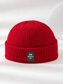 1 pieza Gorro de punto fino, suave y cómodo para otoño/invierno, adecuado para uso casual al aire libre, ideal para combinar con atuendos de otoño y como regalo