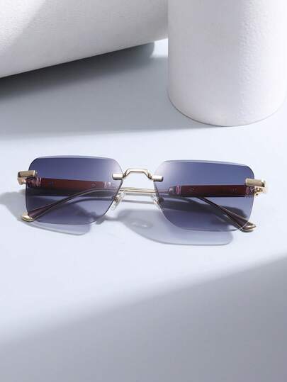 1 Pair Unisex Metallic Polygon Shaped Casual Fashion Fashion Glasses