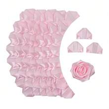 100 Piezas de Pétalos de Rosa de Cinta de Seda Hechos a Mano - Piezas Semiterminadas Perfectas para Rosas Eternas DIY, Ramos de Flores Eternas, Bouquets, 100 Piezas de Pétalos de Rosa de Cinta de Satén Premoldeados para el Día de San Valentín, Día de la Madre, Día del Padre, Aniversario, Boda, Cumpleaños, Fiesta, Compromiso, Graduaciones - Multicolor - Ver 20