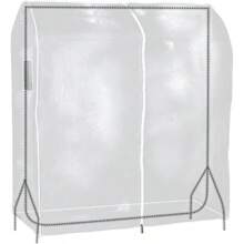 117cm Coat Rack Cover, Clear Plastic, Dust Protection