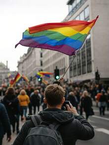 1pc, 3x5 Ft LGBTQ+ Rainbow Flag Gay Progress Pride Banner Flags, Love Is Love Banner, Gay Pride Bisexual Lesbian Pansexual Transgender Non Binary Asexual, Pride Room Decor, Pride Day Party Favor, Pride Day Outdoor Decoration - Multicolor - View 8