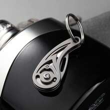 Mini Titanium Alloy Folding Knife - EDC Pocket Knife With Keychain, Stainless Steel Blade, Titanium Metal Handle, Lightweight & Compact, Suitable For Outdoor Camping, Essential Gift, Foldable Pocket Knife, Metal Surface Treatment, Durable Blade - Multicolor - View 10