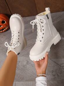 Botas Curtas Femininas de Outono/Inverno 2025, Botas Curtas Femininas com Zíper Lateral, Botas Femininas de Outono/Inverno, Sapatos Femininos Planos, Botas Curtas Femininas para Estudantes Universitárias, Botas Curtas Femininas Clássicas, Botas Ankle e Botas Curtas Femininas Versáteis, Botas da Moda Femininas, Botas Chelsea Curtas Femininas