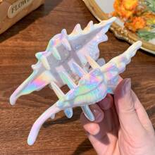 1 件搞笑丑娃娃可爱爪/创意海螺爪发夹，夏季海滩发夹发饰秋冬爪夹发饰适合女士度假装 - 彩色 - 查看 7