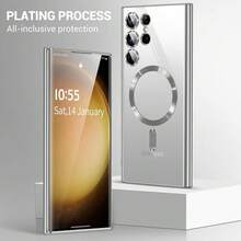 兼容三星S25、S25+、S25 Ultra、S25 Edge手机壳,支持无线充电,电镀边缘,防震耐用,提供全方位保护。也兼容S24、S24+、S24 FE、S24 Ultra、S23、S23+、S23 FE、S23 Ultra、S22、S22+、S22 Ultra、A35、A55、A05、A15、A06、A16以及16、15、14、13、12、11 Pro Max Plus、7、8、SE、7P、8P、X、16e。 - 銀色 - 查看 9