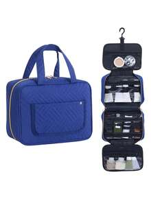 Large Capacity Hanging Travel Organizer - Waterproof Multi-Compartment Cosmetic Bag, With Hook, Unisex, Black, Toiletry Bag, Women's Makeup Storage Box, Small Makeup Bag, Women's Toiletry Bag, Women's Gift, Christmas Gift, Gift For Her,Pouch,Makeup Pouch,Travel Essential - Multicolor - View 13