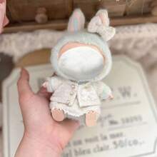 [仅服饰] 17cm 替换香氛裙、1代2代3代盲盒钥匙扣、17cm Labobo娃娃公仔服装吊坠、经典连衣裙套装（不含娃娃）