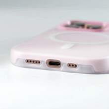 Large Hole Magnetic Light Beige Matte Protective Case For IPhone 16 Pro Max, New Design IPhone 15 Pro Max Shockproof Ultra-Thin Magsafe Phone Case, Simple Pink Full Coverage Hard Case For IPhone 14 Pro Max, High-End Texture IPhone 11 Protective Cover - 藍色 - 查看 4