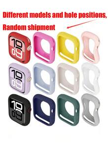 12个可爱紫色硅胶手表壳，兼容38/40/41/42/44/45/49mm表盘，适用于 Ultra/SE/8/7/6/5/4/3/2/1