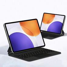 适用于 XM Pad 7S Pro 12.5 英寸 2025 平板电脑的键盘保护套，磁性智能保护套，适用于 Mi Pad 6S Pro 12.4 英寸平板电脑无线键盘，带背光和触摸板 - Mi Pad 7S Pro 12.5'' - 查看 8