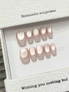 10 móng tay giả thủ công hình oval và vuông, móng ngắn, đơn giản, màu nude, hồng, đỏ, lấp lánh, kiểu mắt mèo, móng kiểu Pháp, màu trơn, móng giả che phủ toàn bộ, phong cách tối giản, thanh lịch, sang trọng, thủ công, móng tay mùa hè, dễ thương, thẩm mỹ, đa năng, tự làm móng nghệ thuật, sử dụng hàng ngày và dự tiệc, hẹn hò, đi biển, nghỉ dưỡng nhiệt đới, phù hợp tái sử dụng, làm quà tặng cho phụ nữ và bé gái, dụng cụ làm móng, móng giả thủ công. - Hồng - Xem 3