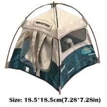 1:12 Scale Camping Tent Model Decoration Oxford Cloth Realistic Outdoor Tent OB11 Doll Mini Tent - Multicolor - View 5
