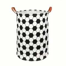 سلة غسيل كروية الشكل، سلة تخزين كبيرة منظمة للملابس القذرة قابلة للطي للاستخدام في الجامعات والغرف والحمامات وغرف الغسيل