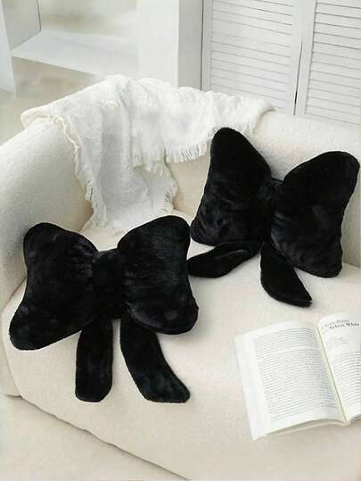 Decorative Bow Pillows, Soft And Cute Bow Decoration Pillows, Suitable For Beds, Sofas And Bedrooms, Four Essential Home Decoration Cushions, Birthday Gifts, Christmas Decorations, Perfect Gifts For Family And Friends At Weddings