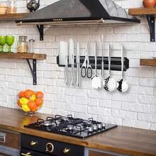 全新木纹磁性刀架，仿木磁性刀架，免钻塑料磁性刀具收纳 - 彩色 - 查看 4