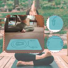 1PC 60*40cm Anti-Slip TPE Jump Rope Mat Home Yoga Workout Fitness Training Sports Exercise Pad 8mm Thickness Sweat Proof Skipping Mat Rope Household Silent Multi-Function Skipping Mat