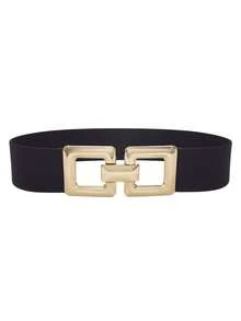 1 女士腰带休闲时尚女士弹力腰带 2 英寸宽大码女士腰带黑咖喱棕卡其色宽松腰带波西米亚风格可爱性感休闲装饰腰带休闲腰带派对情人节居家户外旅行约会瘦身腰带夏季、学校秋季、秋季、万圣节 - 多色 - 查看 11