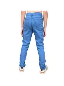 KIT 2 Men's Jeans, Boys' Jeans, Children's Jeans, Youth Jeans With Lycra, 8 To 16 Years Old - 彩色 - 查看 7