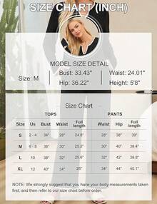 Women's 2 Piece Ribbed Color Block Fleece Pajama Set Fall Long Sleeve Lounge Sleepwear With Pockets Soft Warm Loungewear - Màu be - Xem 6