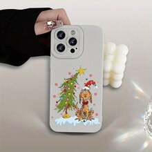 Teléfono 1PC Un teléfono con patrón de cachorro muy vendido para phone 16/15/14/13/12/11/XS/XR/X//8 Plus/Pro//- Y diseño de moda para hombres y mujeres, grandes amigos, familia, novio, novia - Blanco - Ver 2